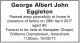 George Albert John Eggleton